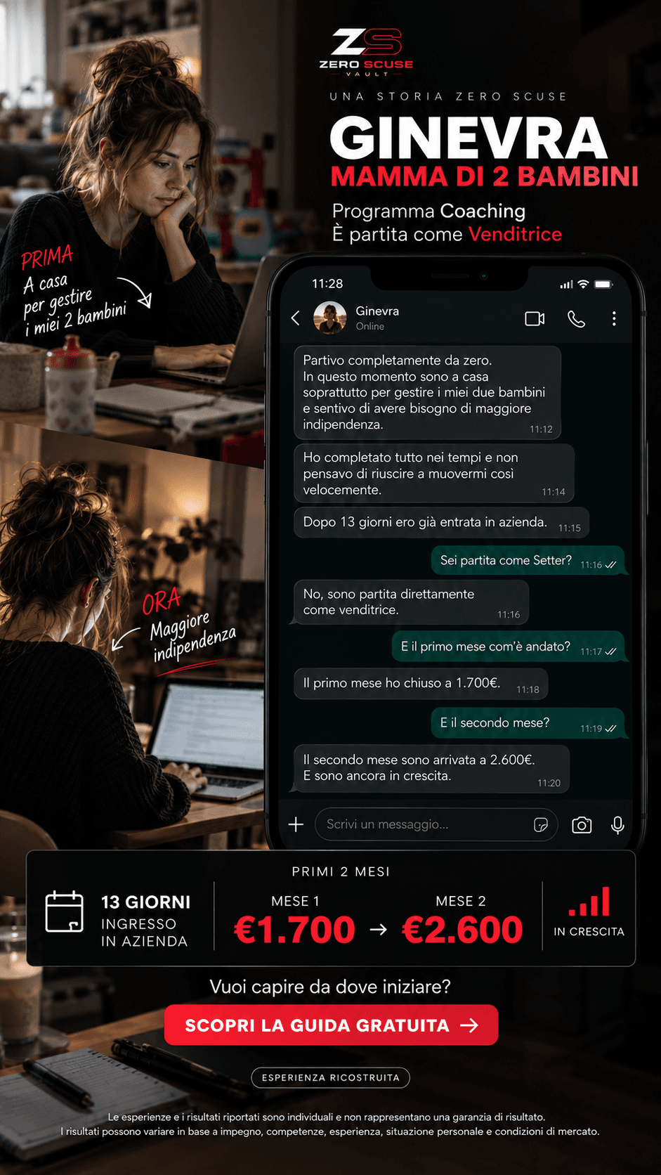 Testimonianza grafica di Ginevra, percorso Coaching